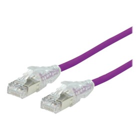 Secomp 21.05.0556 RJ45 síťové kabely, propojovací kabely CAT 6A S/FTP 5.00 m fialová dvoužilový stíněný, bez halogenů, samozhášecí 1 ks