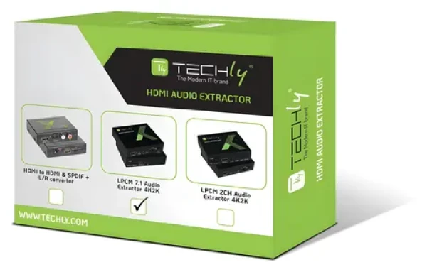 Techly IDATA-HDMI-EA74K černá / HDMI audio extraktor / LPCM 7.1 / 4K UHD / 3D / HDCP (IDATA-HDMI-EA74K)