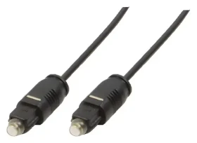 LogiLink optický audio kabel Toslink-Toslink černá / Optický audio kabel / 0,5 m (CA1005)
