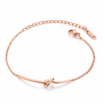 Ocelový náramek Jéssica Rose Gold - chirurgická ocel, Zlatá 17 cm + 5 cm (prodloužení)