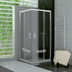 SanSwiss TED2D 0750 01 22 Pravý díl sprchového koutu 75 cm, matný elox/durlux