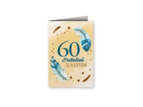 Ptakoviny.cz Přání 60 srdečné blahopřání