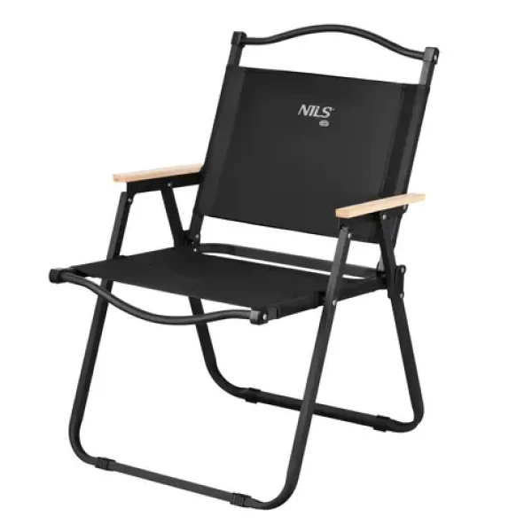 NILS Camp NC4307 Skládací kempingové křeslo černé (5908261688294)