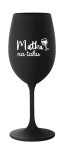 MATKA NA TAHU - černá sklenice na víno 350 ml