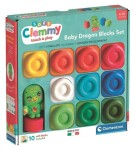 Sada 10 měkkých kostek s figurkou - Baby Dragon