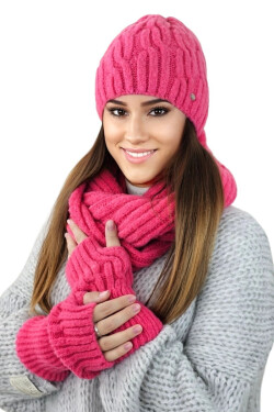 Kamea Hat&Scarf Fuchsie OS