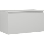 MEXEN/S - Orio koupelnová skříňka pod umyvadlo 90 cm s deskou, 1 šuplík, šedá mat 91A10-09047-1-BFC62