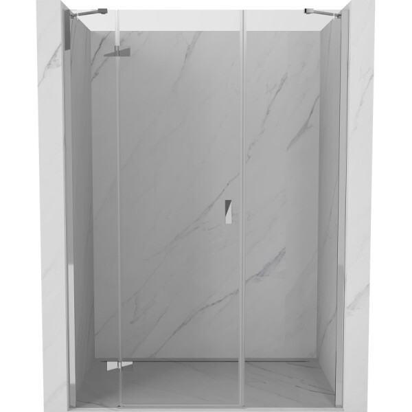 MEXEN/S - Mist-H sprchové dveře křídlové levé 125, transparent, chrom 8A5-125-001-01-00-L