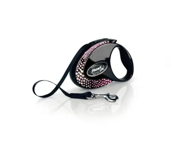 Flexi Glam Composition S pásek 3m Onyx Black / Vodítko (FX-13588)