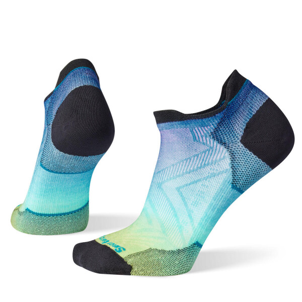 Dámské merino běžecké ponožky SMARTWOOL Women's Run Zero Cushion Ombre Print Low, Capri velikost: 38-41 (M)