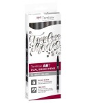Tombow ABT Dual Pen Brush Sada oboustranných štětcových fixů - Grey colours 6 ks