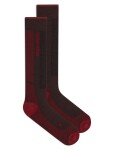 Pánské merino ponožky ICEBREAKER Mens Merino Ski+ Light OTC, Bittersweet/Port/Black velikost: 47-49 (XL)