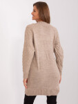 Dámský oversize pletený svetr SW-8013.14P tm. béžový - Badu one size