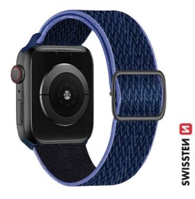 SWISSTEN Nylonový řemínek se sponou pro Apple Watch 42/44/45/49mm modro-fialová (46000716)