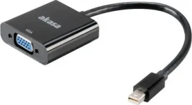 AKASA redukce z HDMI na VGA / AK-CBHD15-20BK / 20cm / (AK-CBHD15-20BK)