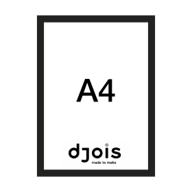 Djois Magneto LEAN, A4, černý, 10 ks