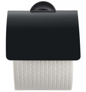 DURAVIT - Starck T Držák toaletního papíru s krytem, matná černá 0099404600