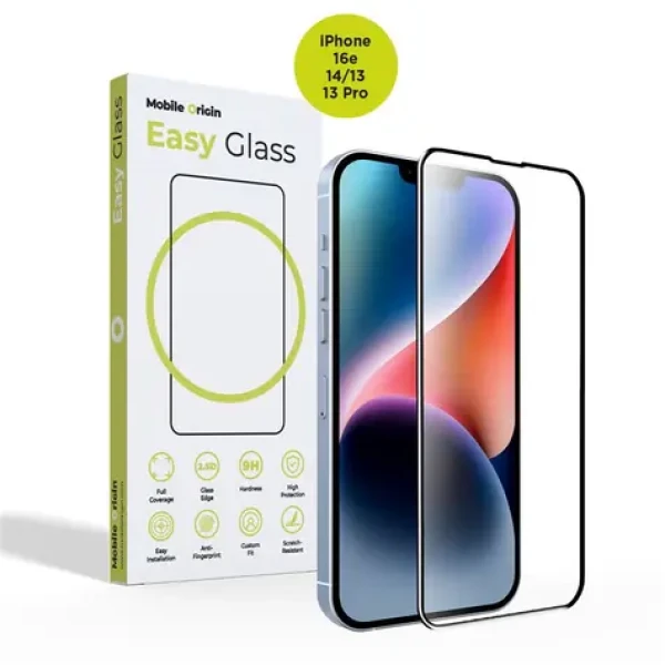 Mobile Origin EasyGlass ochranné sklo pro Apple iPhone 16e/14/13/13 Pro (FRL-EG-i14)