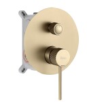 REA - Podomítková sprchová sada Lungo Stripe Gold Brush + BOX REA-P9492