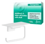 HANSGROHE - AddStoris S Držák toaletního papíru s poličkou, matná bílá 41789700