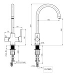 HOPA - Dřezová baterie ULTRA-32 OLBAU32