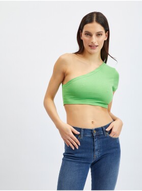 Světle zelený dámský crop top Noisy May Nini Dámské