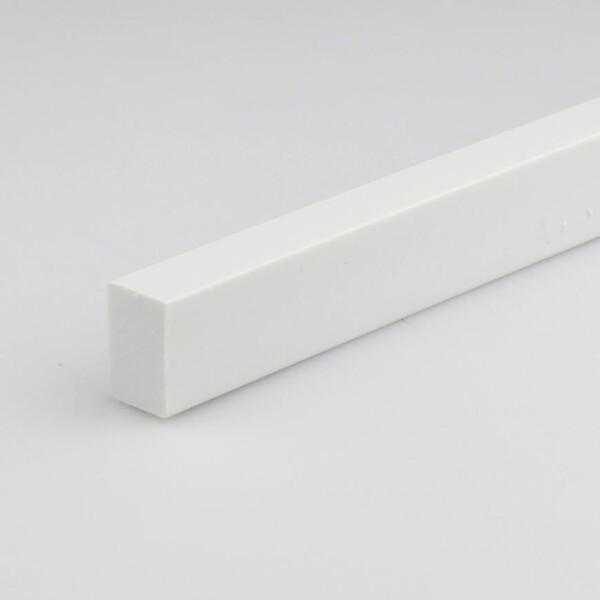 Profil plochý PVC bily lesk 10x20x1000