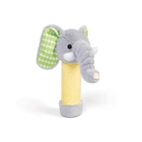 Bigjigs Toys Plyšové chrastítko Slon / od 0 let (BJ37031)