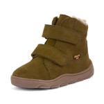 Chlapecké zimní barefoot boty ZERU TEX FURRY Olive, Froddo, G2110149-4, zelená - 21