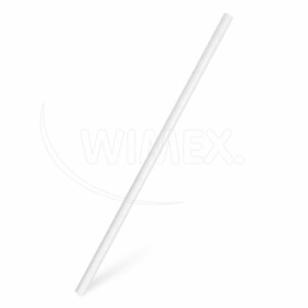 Wimex 40900 Slámky papírové JUMBO bílé 25 cm, Ø 8 mm