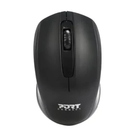 PORT CONNECT Wireless OFFICE černá / bezdrátová myš / USB 2.4GHz dongle / 1000 DPI / 2x AAA (900508-PC)