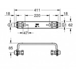 GROHE - Sense Guard Nástěnný držák pro inteligentní centrální jednotku 22501000