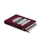 Rifle Paper Co. Vyšívaný linkovaný deník Ladies Night Book Club, červená barva, papír