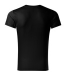 Slim Fit V-neck tričko pánské černá M