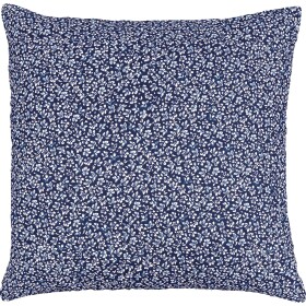 GREEN GATE Prošívaný povlak na polštář Dahla Blue 50 x 50 cm, modrá barva, textil