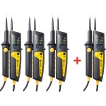 Fluke T150/VDE dvoupólová zkoušečka napětí, Kalibrováno dle (ISO), CAT III 690 V, CAT IV 600 V, LED, LCD, akustika , vib