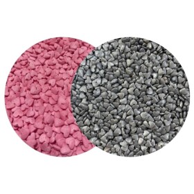 Dortisimo 4Cake Cukrová srdíčka růžová a stříbrná (120 g)