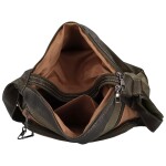 Trendy dámská koženková crossbody kabelka Fina, army-zelená