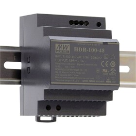 Mean Well HDR-100-12N síťový zdroj na DIN lištu, 12 V/DC, 7.5 A, 90 W, výstupy 1 x