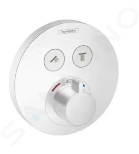 HANSGROHE - Shower Select Termostatická baterie pod omítku pro 2 spotřebiče, matná bílá 15743700
