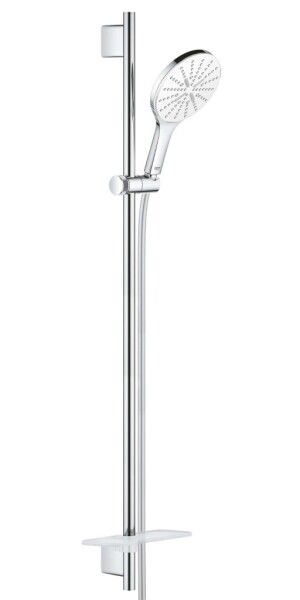 GROHE - Rainshower SmartActive Sada sprchové hlavice 150 9,5 l/min, 3 proudy, tyče 90 cm a hadice, měsíční bílá 26594LS0