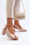 Dámské sandály 24SD98-6985 - Step in style béžová 38