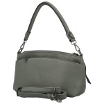 Stylová dámská koženková kabelka na rameno Trixi, tmavě šedá