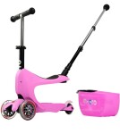 Micro Mini2go Deluxe Plus Pink - ZDARMA dopravné a Zdravá láhev! (barva růžová dle vyobrazení!)