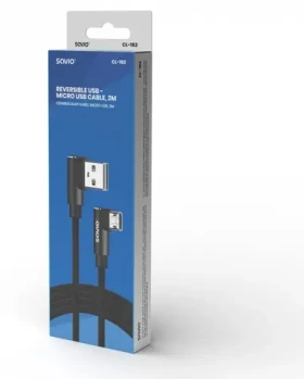 CL-162 Kabel USB-A - Micro USB / Kabel / oboustranný konektor / 2 m (SAVIO CL-162)