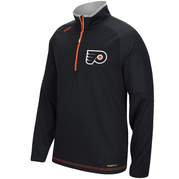 Reebok Pánská Mikina Philadelphia Flyers Center Ice Baselayer 1/4 zip 15 Velikost: