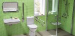 JIKA - Universum Madlo sklopné s držákem toaletního papíru, 834 mm, nerez H3897160030001