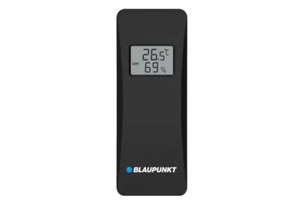 BLAUPUNKT ACC20WSBK černá / Venkovní snímač teploty pro meteostanice / LCD Displej / 2x 1.5V AA (5901750506116)
