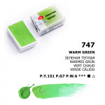Nevskaya Palitra White Nights akvarelová barva 2,5 ml Warm Green