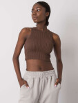 Dámský top TK RP TP 333435.19P tmavě hnědý M-38